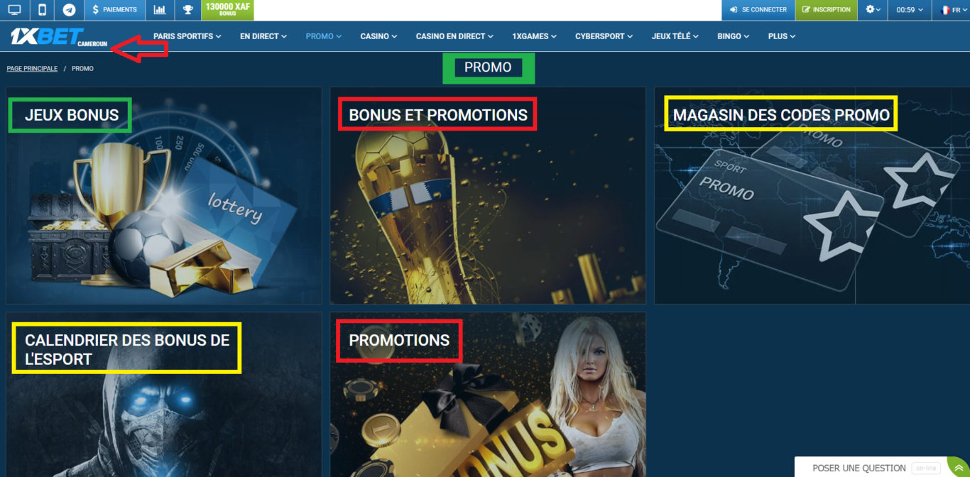 Bonus 1xBet avec paris sportifs 